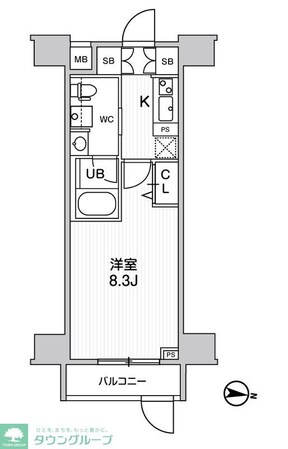 ジェノヴィア三ノ輪IIスカイガーデンの物件間取画像